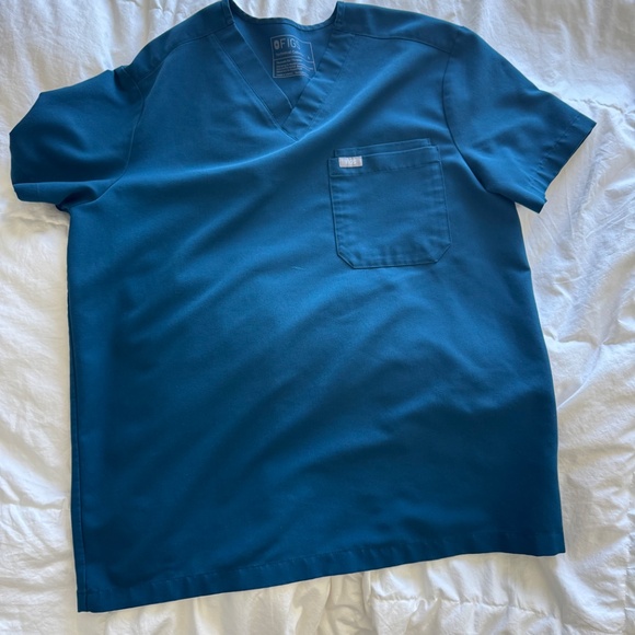 Men’s Figs Small / Medium Scrub Set - Deep Reef / Teal / Blue Green - Picture 4 of 5